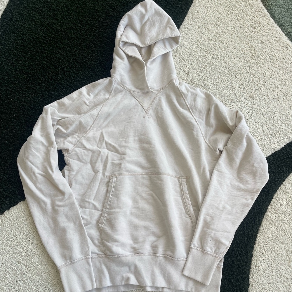John Elliot hoodie light cream color
